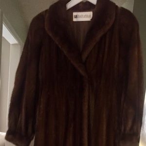 Full length Mahogany Mink Coat